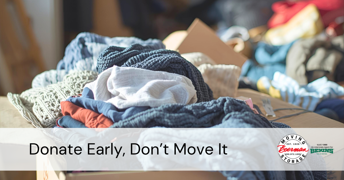 Donate it, don't move it